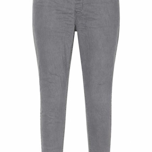Dorothy Perkins Womens Grey Cotton Skinny Jeans Size 12 L30 in Regular - Elastic waist