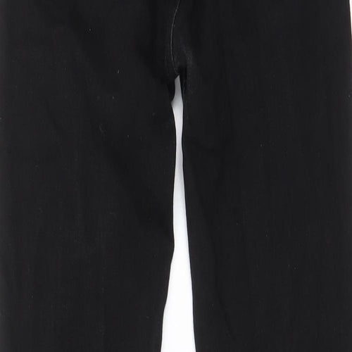 Pull&Bear Womens Black Cotton Skinny Jeans Size 6 L28 in Regular Zip - Pockets, Belt Loops