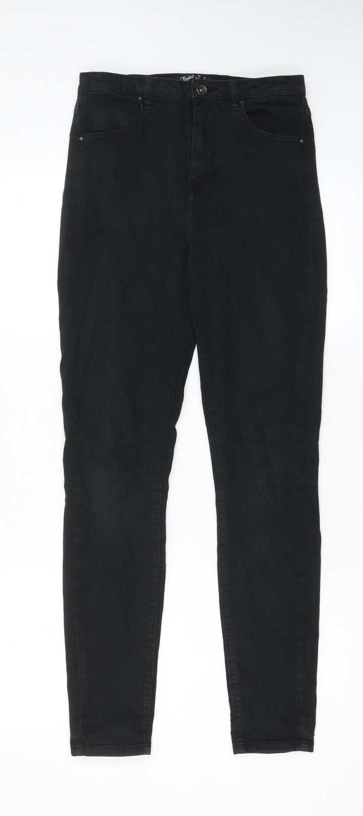 Toxik3 Womens Black Cotton Skinny Jeans Size 8 L27 in Regular Zip - Pockets, Belt Loops