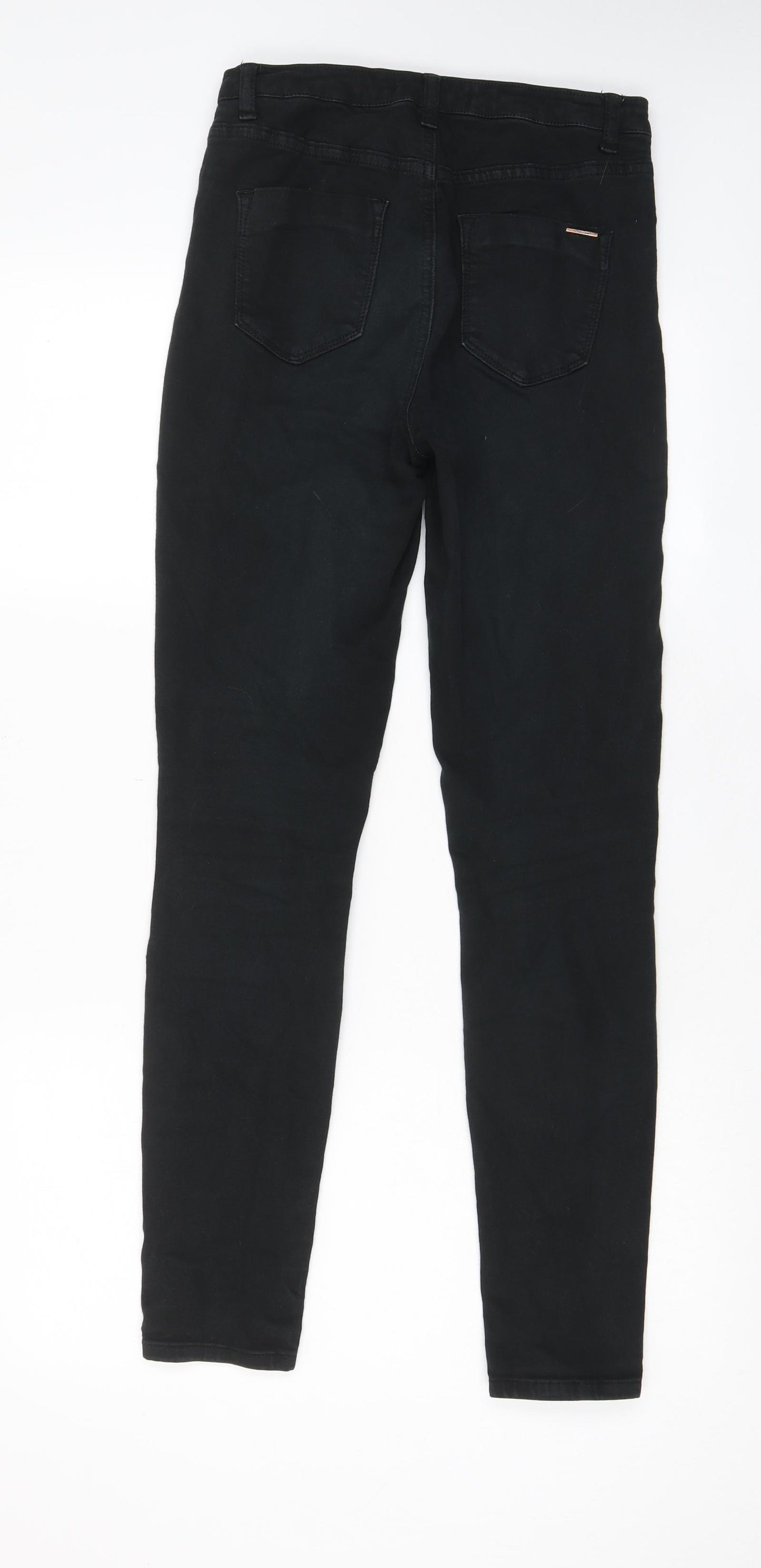Toxik3 Womens Black Cotton Skinny Jeans Size 8 L27 in Regular Zip - Pockets, Belt Loops