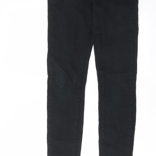 Toxik3 Womens Black Cotton Skinny Jeans Size 8 L29 in Regular Zip - Pockets, Belt Loops