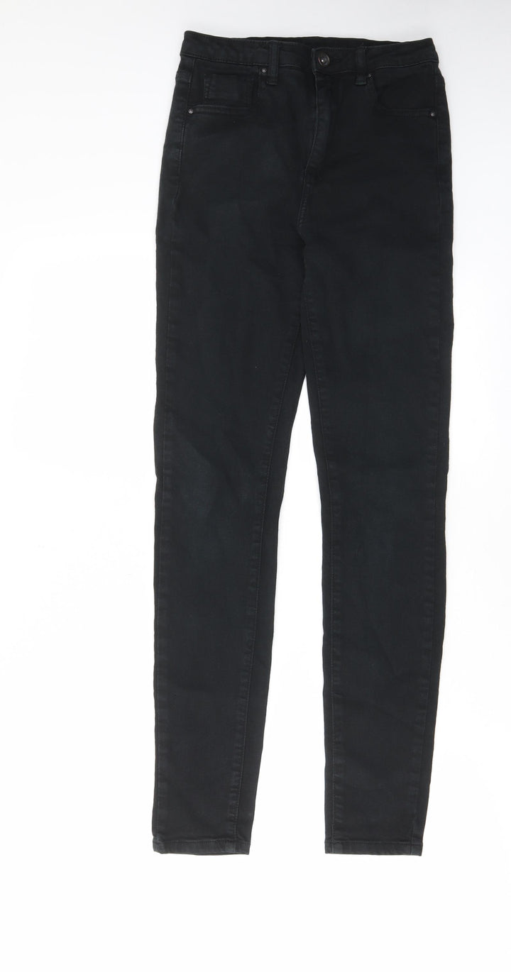 Toxik3 Womens Black Cotton Skinny Jeans Size 8 L29 in Regular Zip - Pockets, Belt Loops