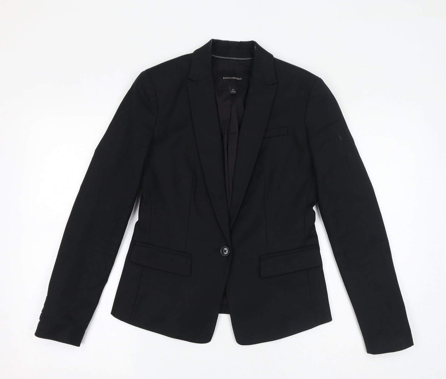 Banana Republic Womens Black Jacket Blazer Size 4 Button - Size 0 (US)