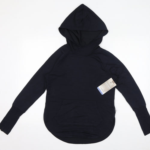 Skecher8 Womens Blue Viscose Pullover Hoodie Size S Pullover
