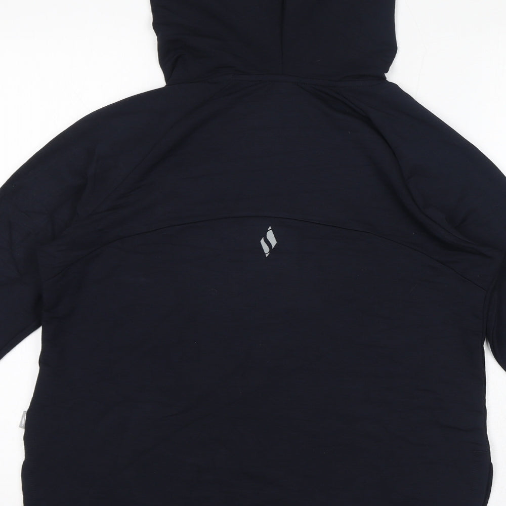 Skecher8 Womens Blue Viscose Pullover Hoodie Size S Pullover