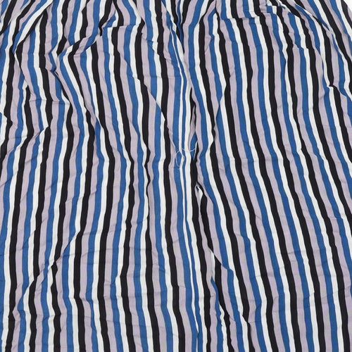 Sweewë Womens Multicoloured Striped Polyester A-Line Skirt Size L Zip