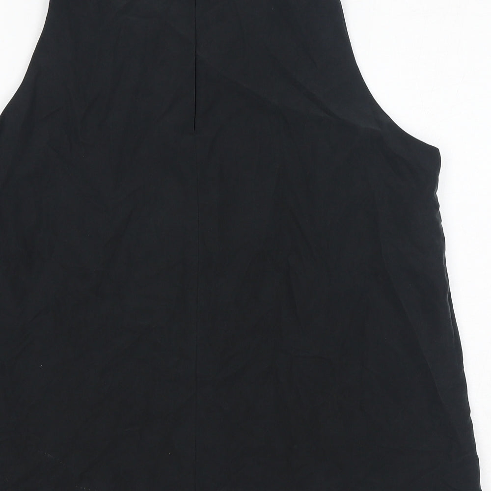 Per Una Womens Grey Modal Basic Tank Size 10 Round Neck