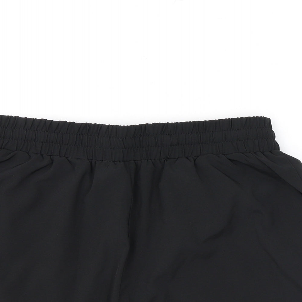 ASOS Womens Black Polyester Athletic Shorts Size 12 L3 in Regular Drawstring - Pockets