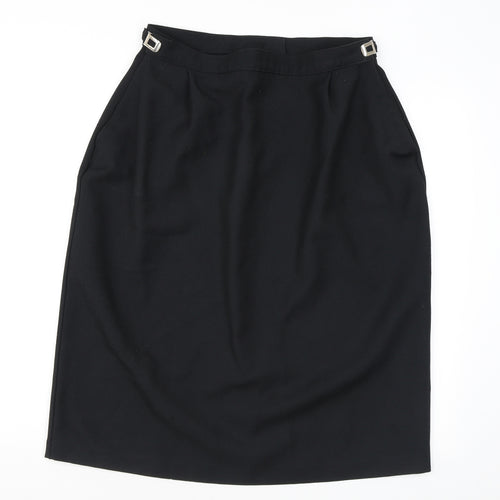 Classics Womens Black Polyester Straight & Pencil Skirt Size 20 Zip