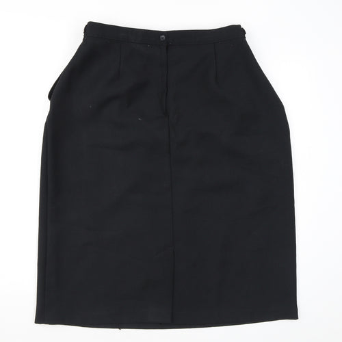 Classics Womens Black Polyester Straight & Pencil Skirt Size 20 Zip