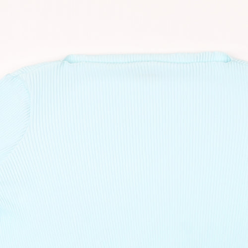 Marks and Spencer Womens Blue Polyester Basic Blouse Size 20 Boat Neck