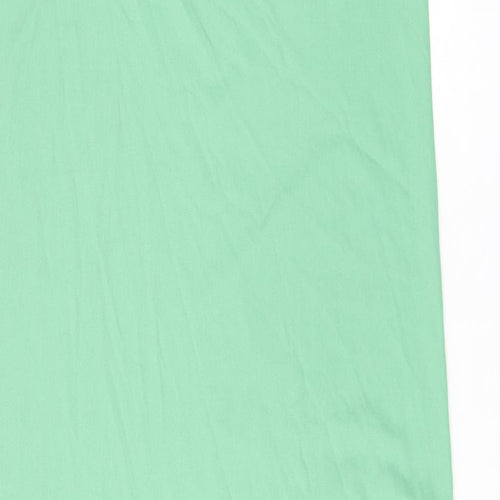 Marks and Spencer Womens Green Polyester Shift Size 16 Square Neck Pullover