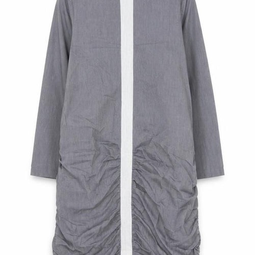 Motoreta Girls Grey Cotton Shift Size 8-9 Years Round Neck Zip