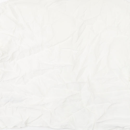 Marks and Spencer Womens White Viscose Basic Button-Up Size 12 Collared