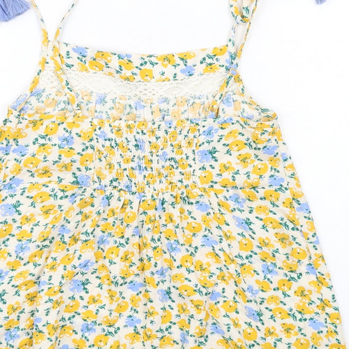 Marks and Spencer Womens Multicoloured Floral Viscose Cami Pyjama Top Size 8