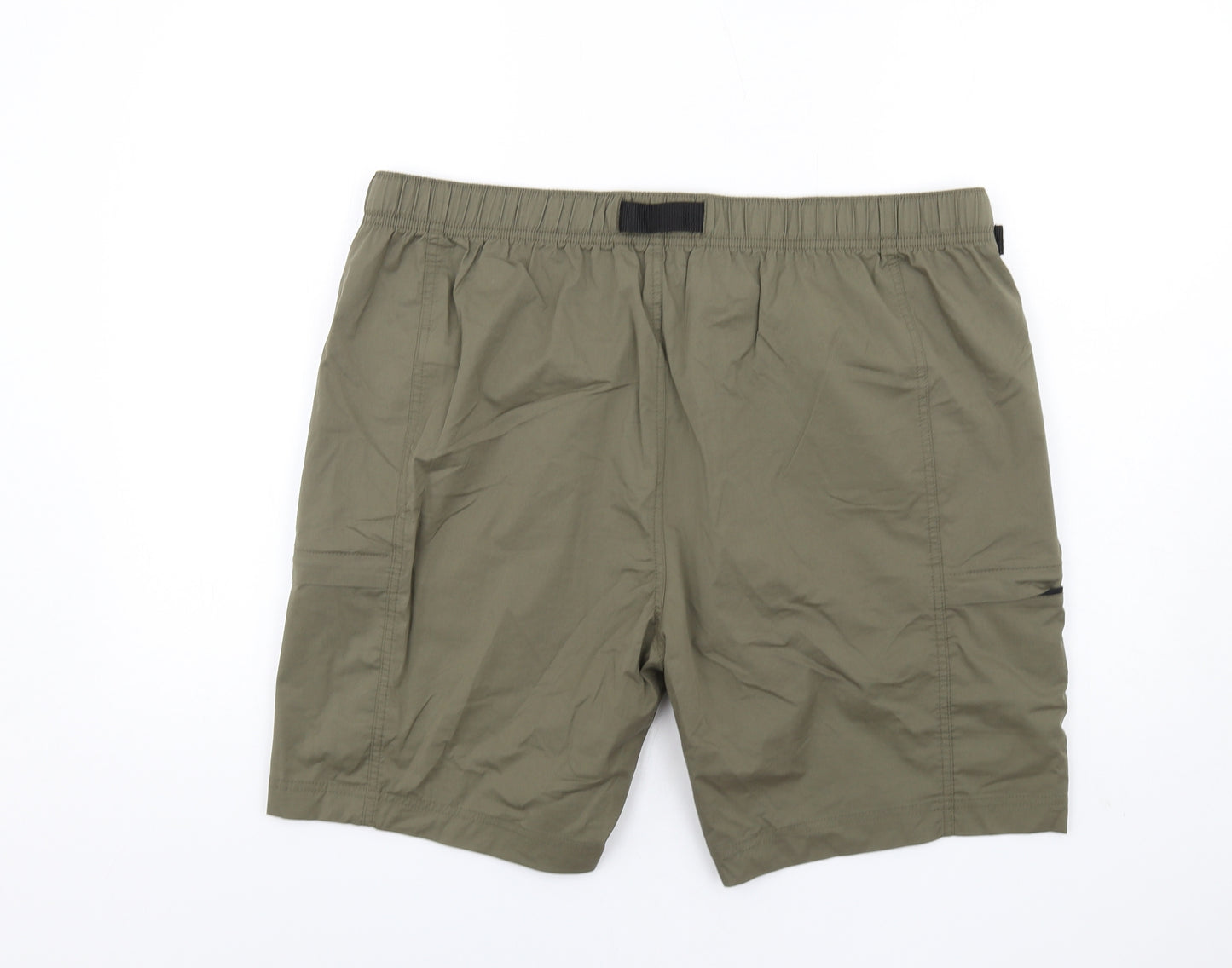 Marks and Spencer Mens Green Cotton Bermuda Shorts Size 42 in Regular Zip