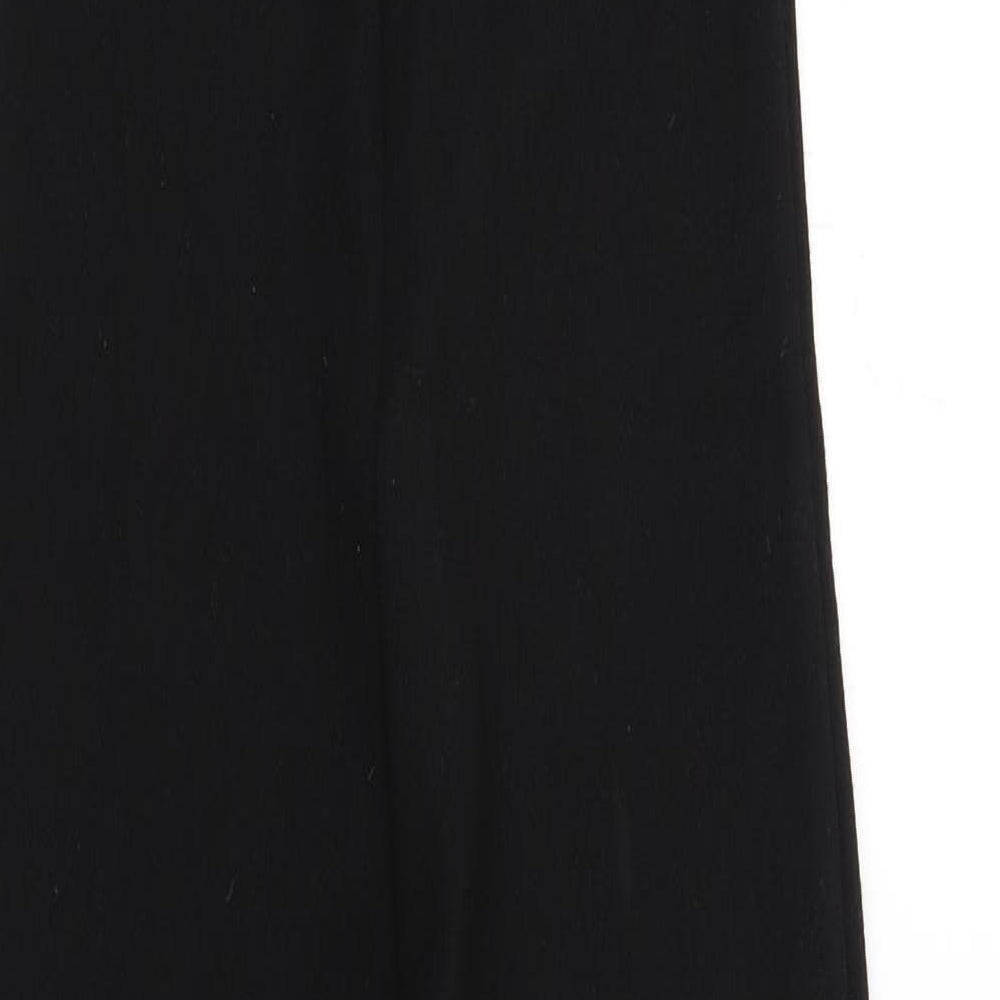 Zara Womens Black Polyester Jumpsuit One-Piece Size XS L34 in Zip