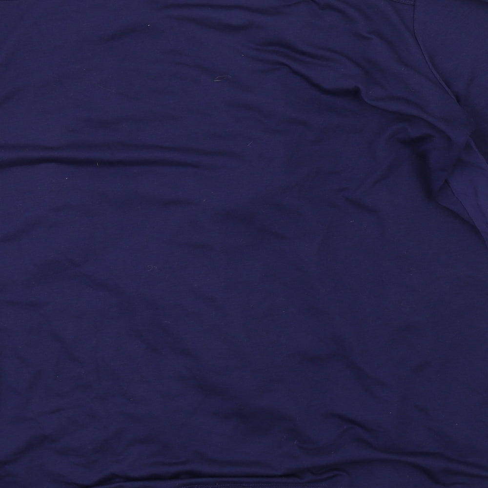 Sandwich Womens Blue Polyester Kimono T-Shirt Size M V-Neck