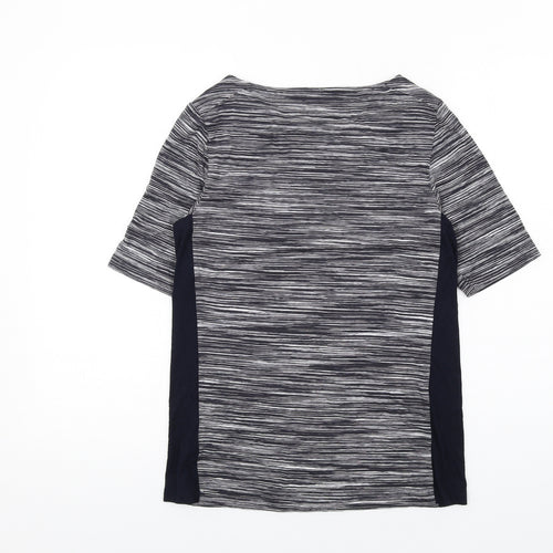 Autograph Womens Blue Viscose Basic T-Shirt Size 12 Scoop Neck