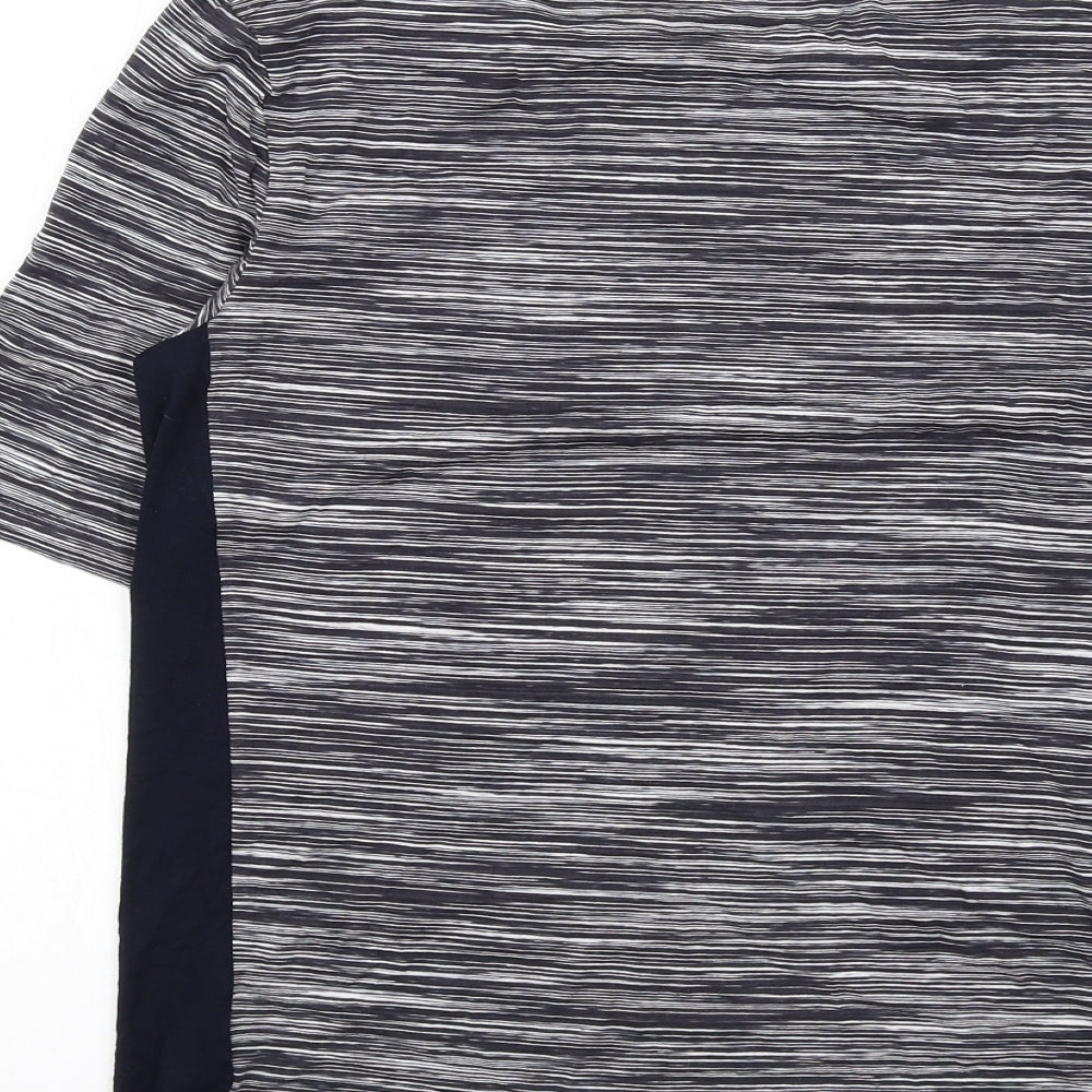 Autograph Womens Blue Viscose Basic T-Shirt Size 12 Scoop Neck