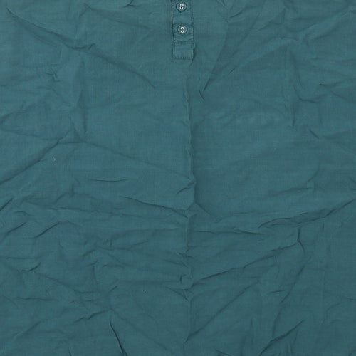La Redoute Womens Green Viscose Basic T-Shirt Size 10 Round Neck