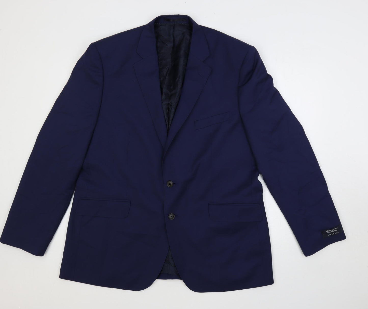 Jaeger Mens Blue Wool Jacket Suit Jacket Size 46 Regular