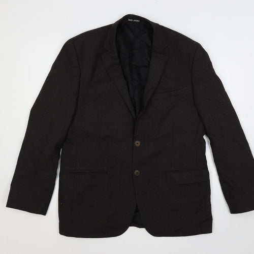 Park Avenue Mens Brown Polyester Jacket Suit Jacket Size 40 Regular