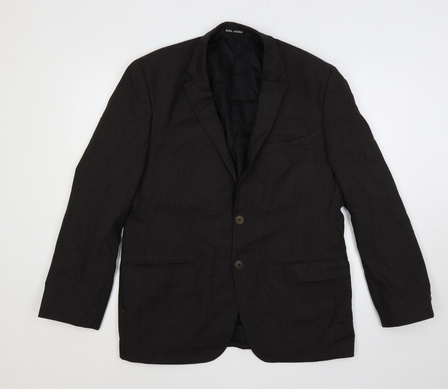 Park Avenue Mens Brown Polyester Jacket Suit Jacket Size 40 Regular