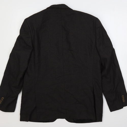 Park Avenue Mens Brown Polyester Jacket Suit Jacket Size 40 Regular