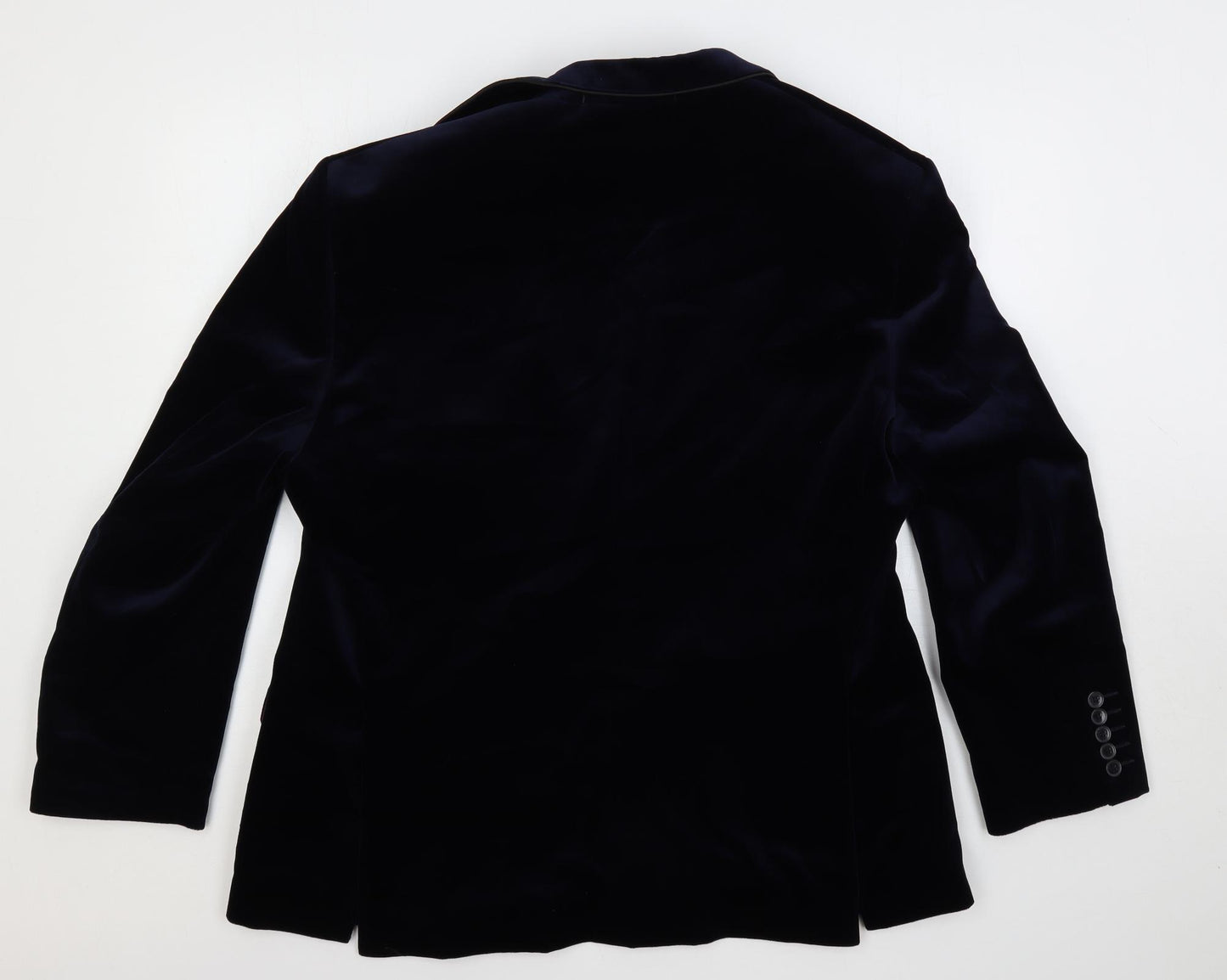 Autograph Mens Blue Cotton Jacket Blazer Size 44 Regular