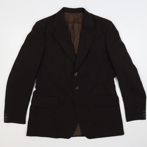 Hepworths Mens Brown Wool Jacket Suit Jacket Size 40 Regular