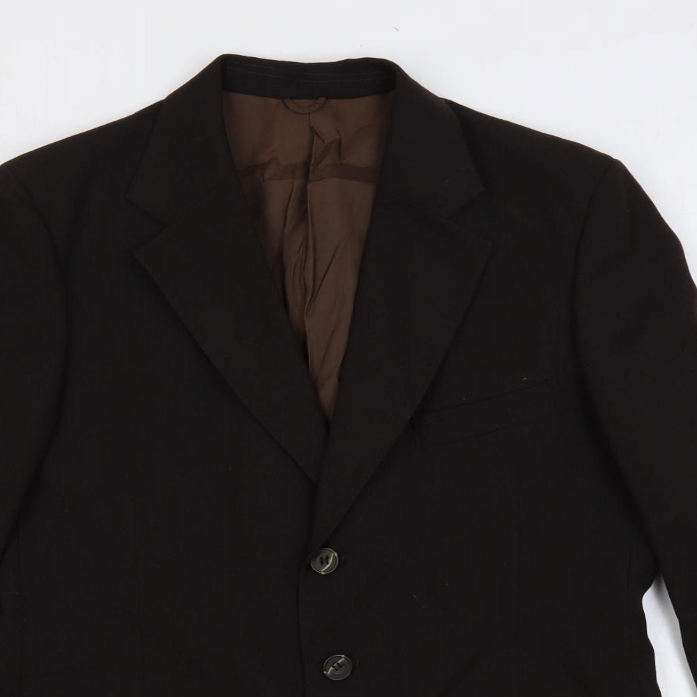 Hepworths Mens Brown Wool Jacket Suit Jacket Size 40 Regular