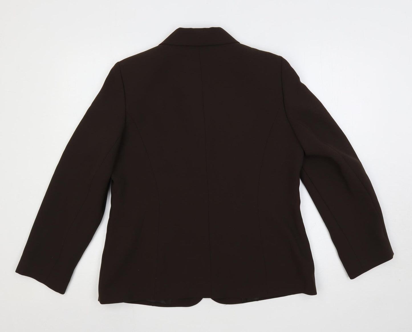 Eastex Womens Brown Jacket Blazer Size 12 Button