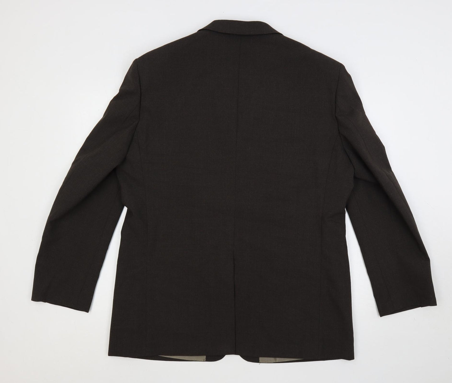 Greenwoods Mens Brown Polyester Jacket Suit Jacket Size 44 Regular