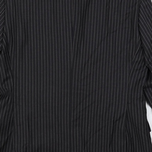 NEXT Mens Grey Striped Wool Jacket Suit Jacket Size 38 Regular