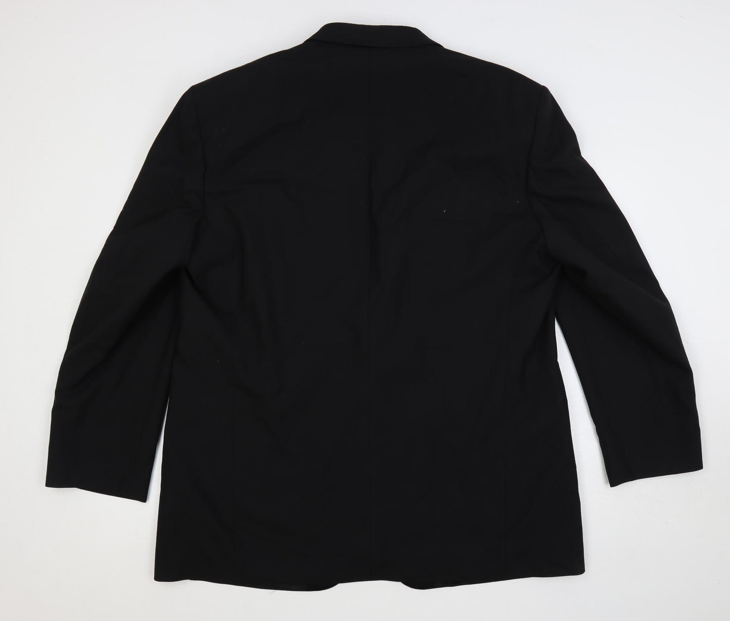Marks and Spencer Mens Black Wool Tuxedo Suit Jacket Size 48 Regular