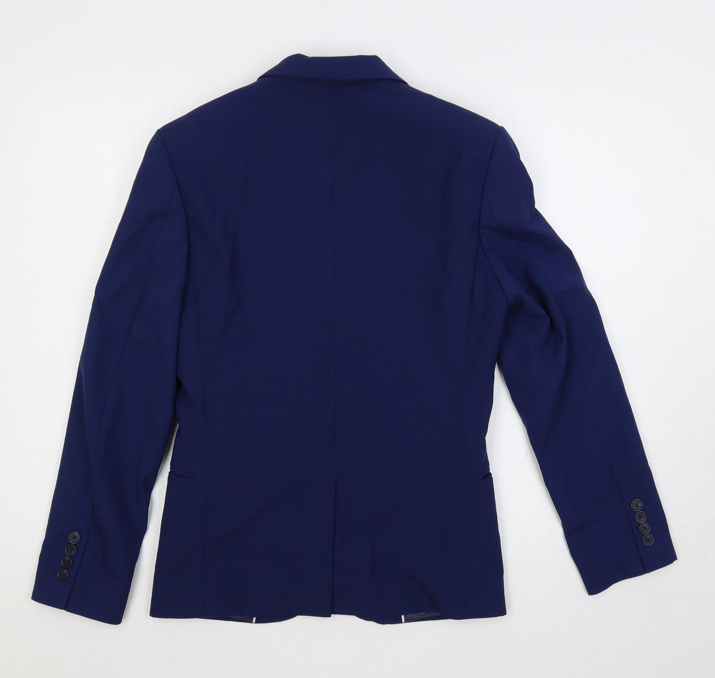 Marks and Spencer Mens Blue Wool Jacket Suit Jacket Size 34 Regular
