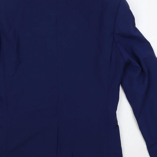 Marks and Spencer Mens Blue Wool Jacket Suit Jacket Size 34 Regular