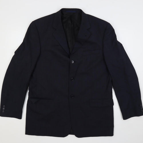 NEXT Mens Blue Wool Jacket Suit Jacket Size 42 Regular