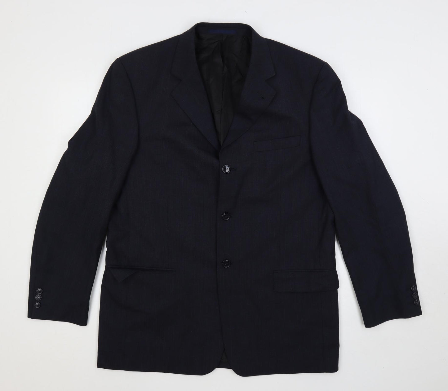 NEXT Mens Blue Wool Jacket Suit Jacket Size 42 Regular