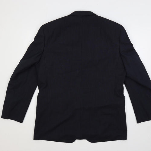 NEXT Mens Blue Wool Jacket Suit Jacket Size 42 Regular