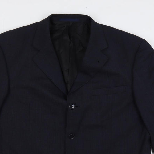 NEXT Mens Blue Wool Jacket Suit Jacket Size 42 Regular