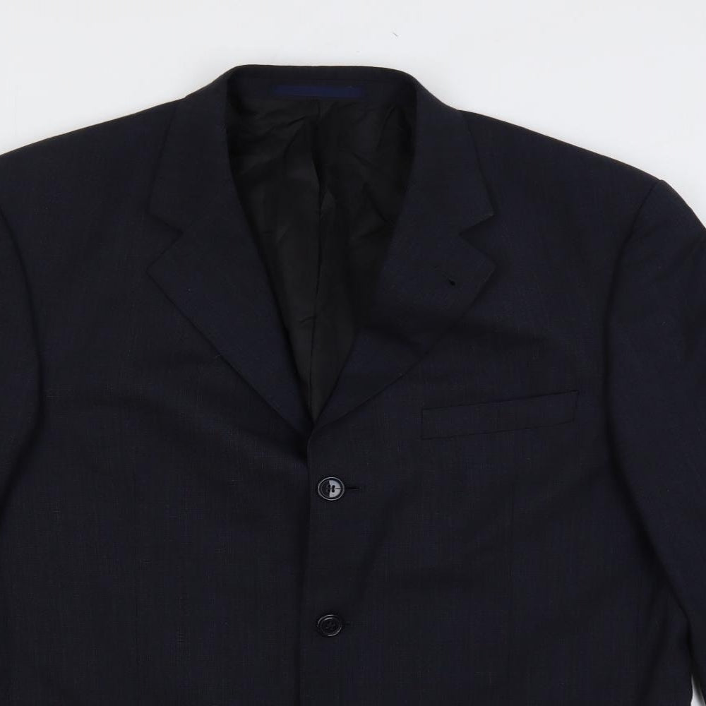 NEXT Mens Blue Wool Jacket Suit Jacket Size 42 Regular