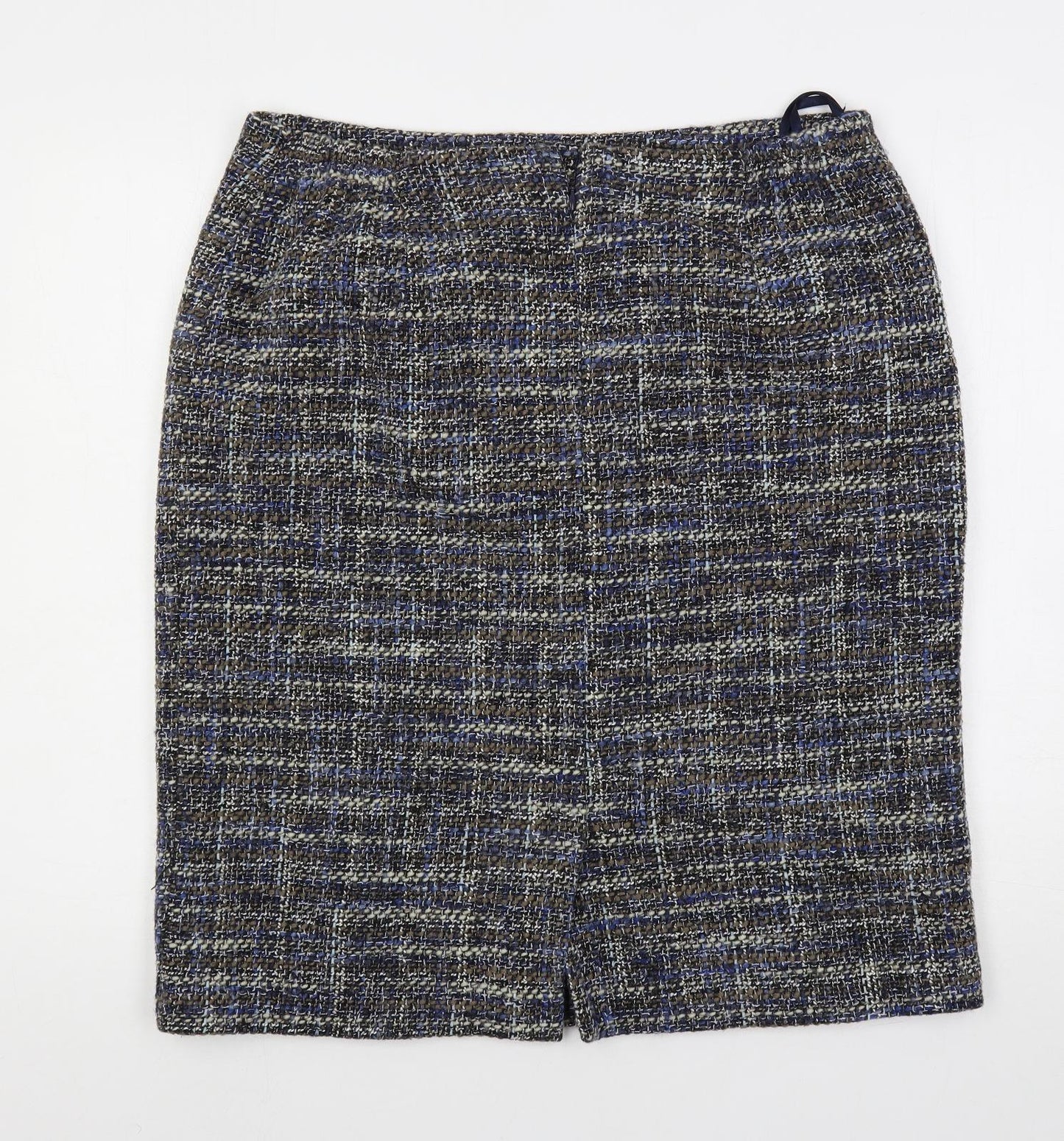 Eastex Womens Blue Polyester Straight & Pencil Skirt Size 18 Button - Lined