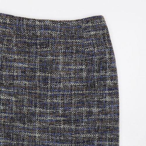 Eastex Womens Blue Polyester Straight & Pencil Skirt Size 18 Button - Lined
