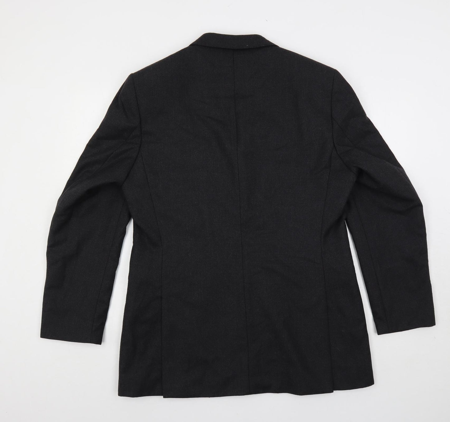 Burton Mens Grey Viscose Jacket Suit Jacket Size 40 Regular