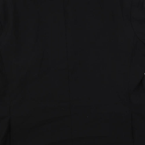 Marks and Spencer Mens Black Polyester Jacket Suit Jacket Size 44 Regular