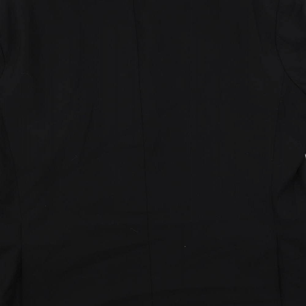 Marks and Spencer Mens Black Polyester Jacket Suit Jacket Size 44 Regular