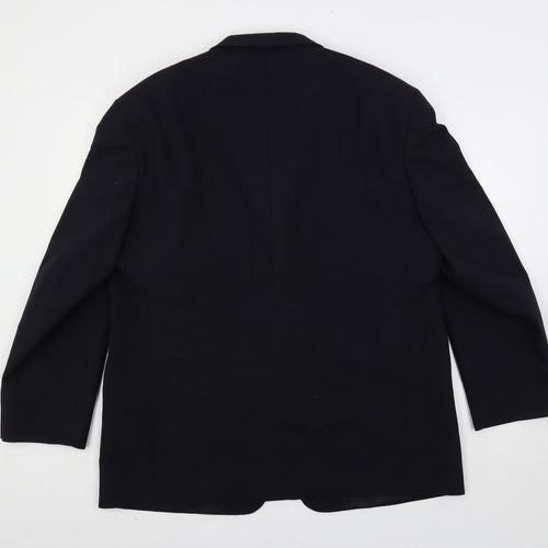 Marks and Spencer Mens Blue Polyester Jacket Suit Jacket Size 44 Regular