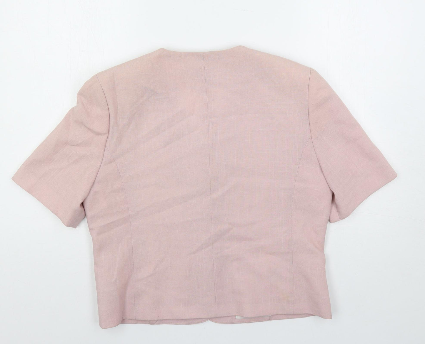 Vivienne Lawrence Womens Pink Jacket Blazer Size 14 Button